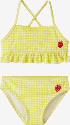 NAME IT Bralette Bikini 'NMFZammer' in Yellow: front