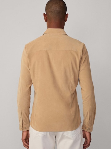 Hackett London Slim Fit Hemd in Beige