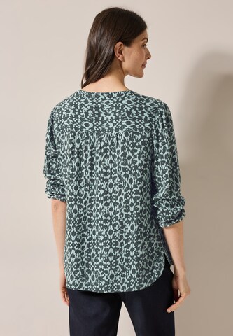 CECIL Print-Bluse mit Glitzer in Grün