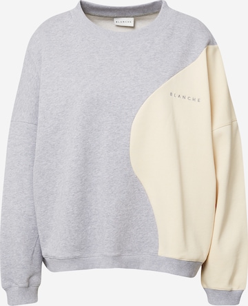 Blanche Sweatshirt 'Yin Yang' in Grey: front