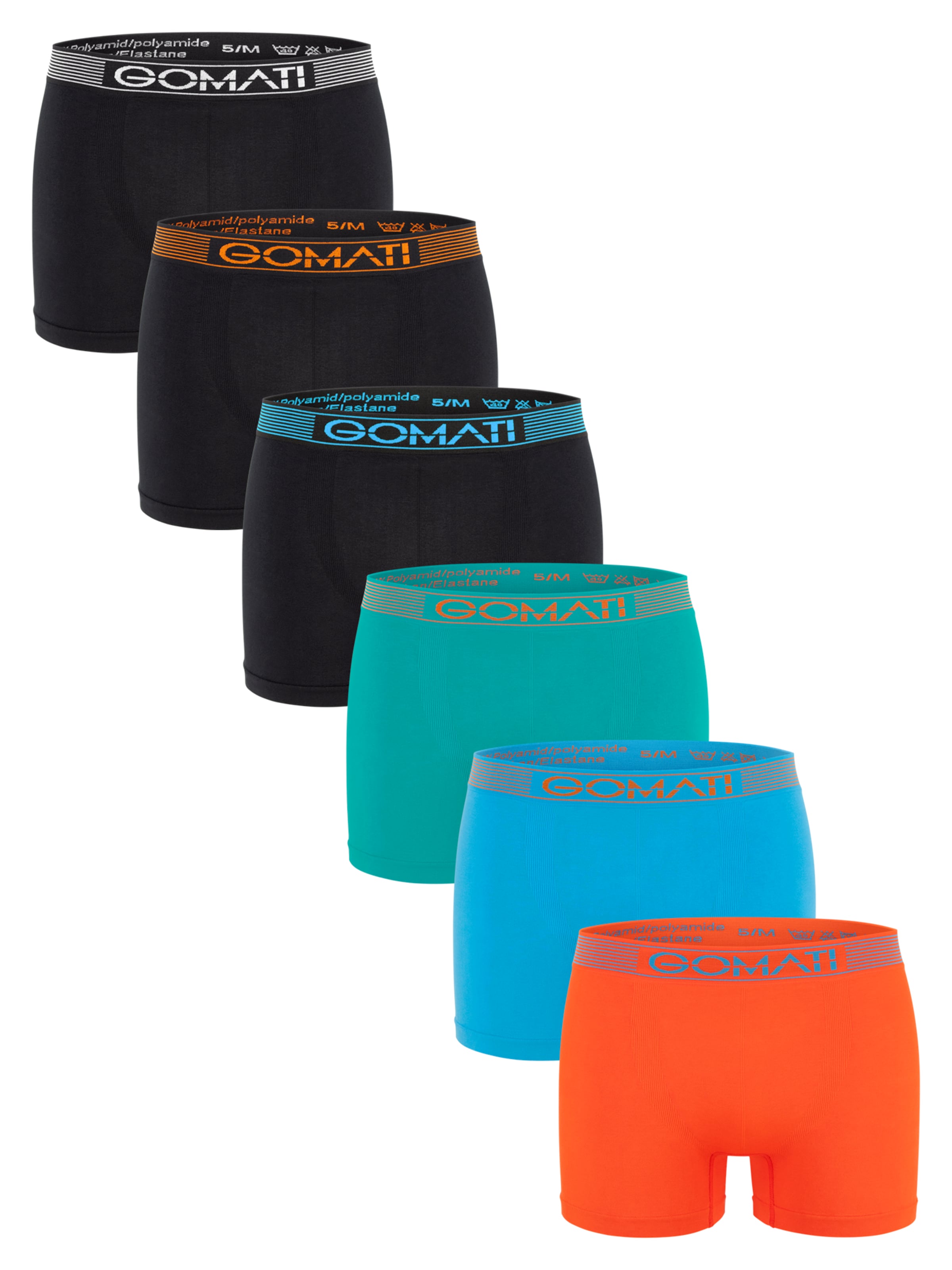Gomati Boxer shorts 'Seamless Comfort' in Orange: front