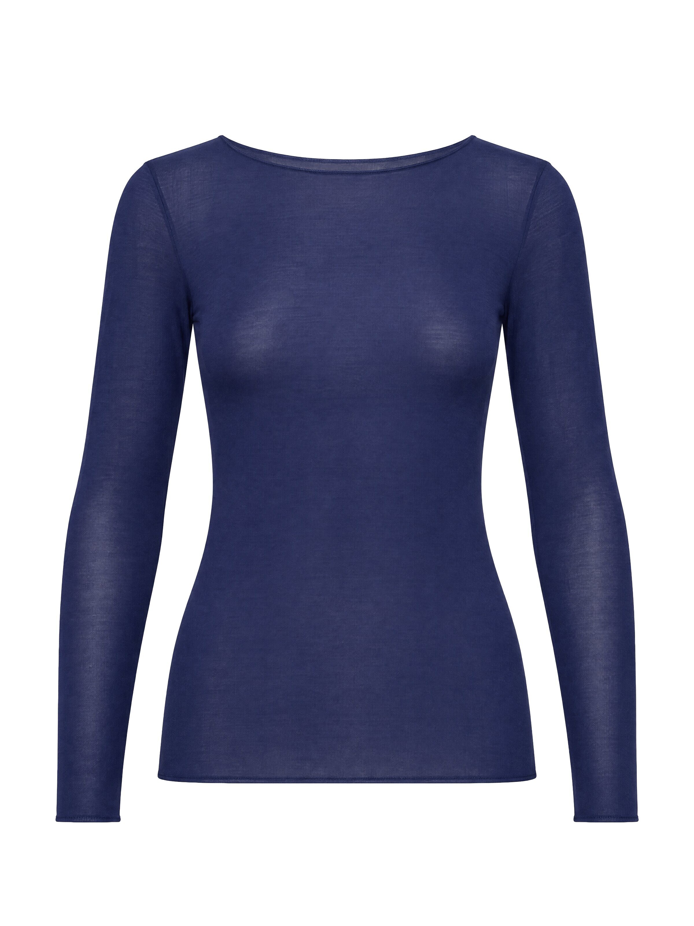 Ciocca Onderhemd 'Cashmere undershirt barchetta' in Blauw: voorkant