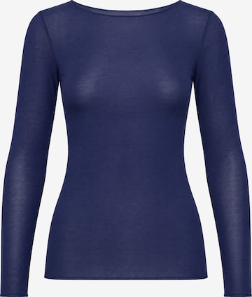 Ciocca - Camiseta térmica 'Cashmere undershirt barchetta' en azul: frente