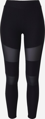 Urban Classics Skinny Leggings in Schwarz: predná strana