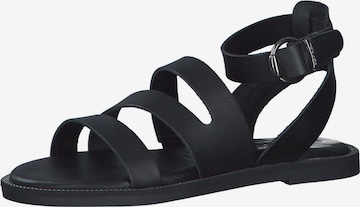 TAMARIS Sandalen met riem in Zwart: voorkant