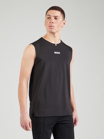 Maglia funzionale di BOSS in nero: frontale