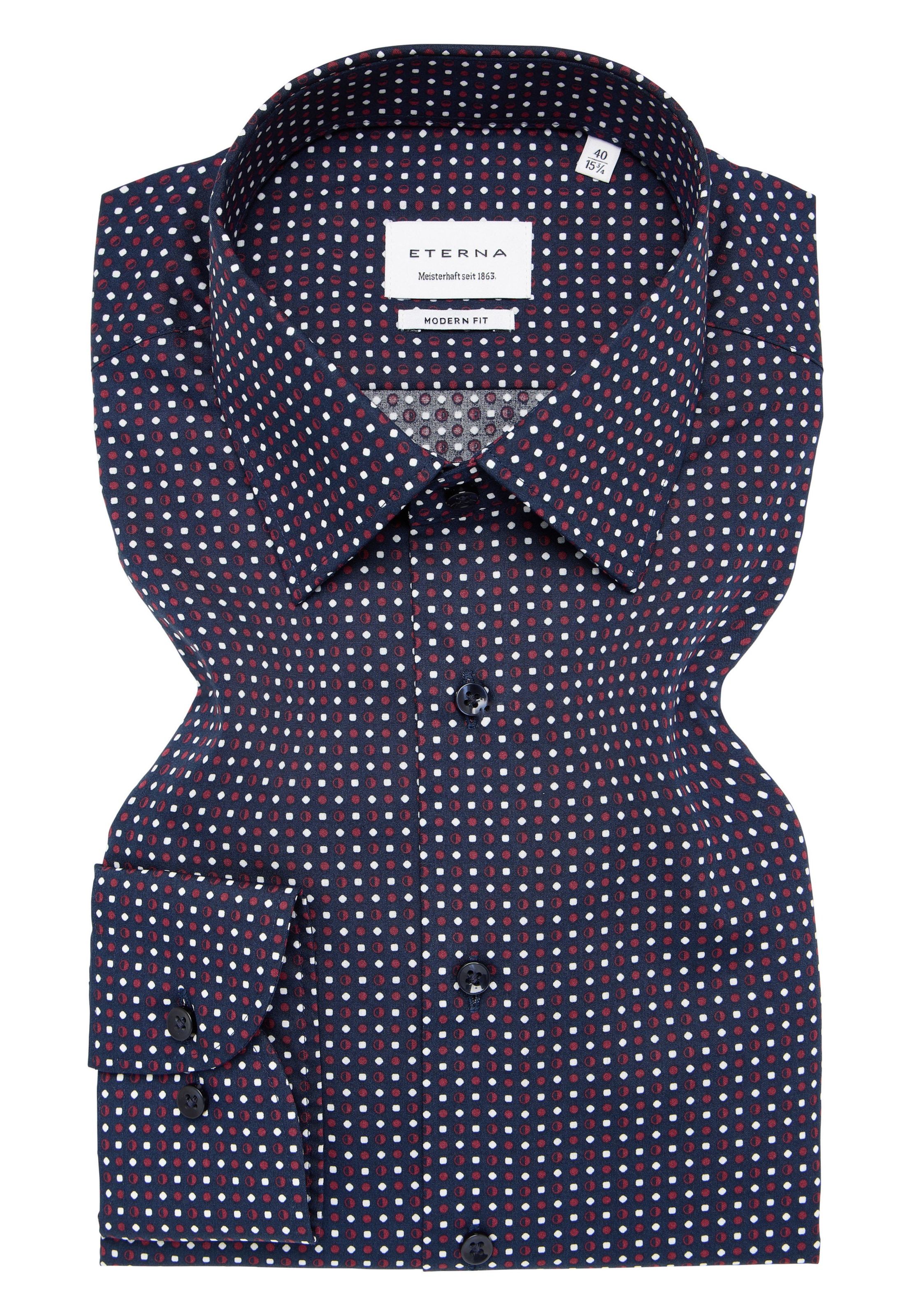 ETERNA Regular fit Zakelijk overhemd in Blauw