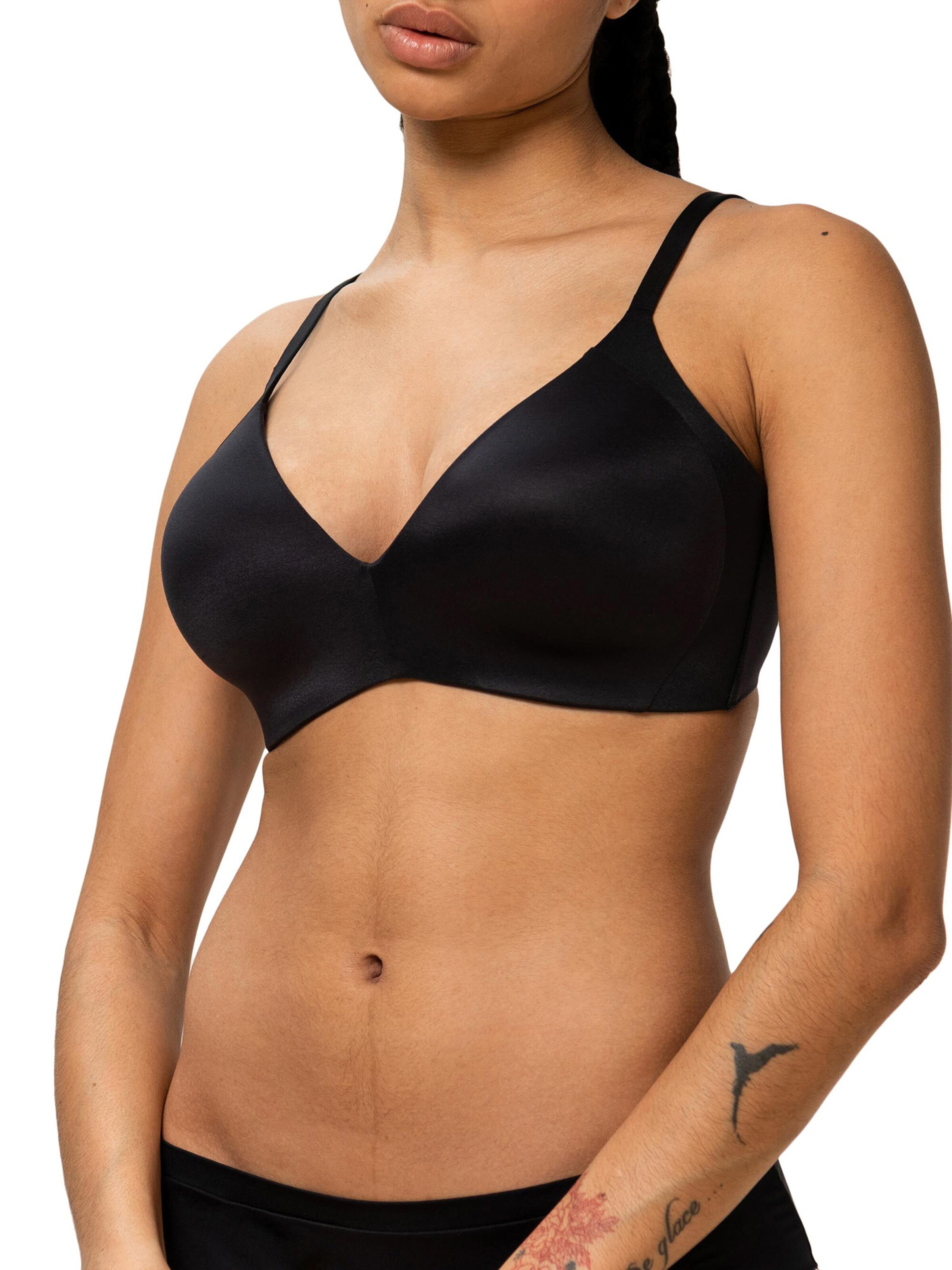 TRIUMPH T-Shirt Soft-BH ' Body Make-up Soft Touch ' in Schwarz: Vorderseite