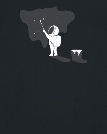 T-Shirt ' Painting space ' Watapparel en noir