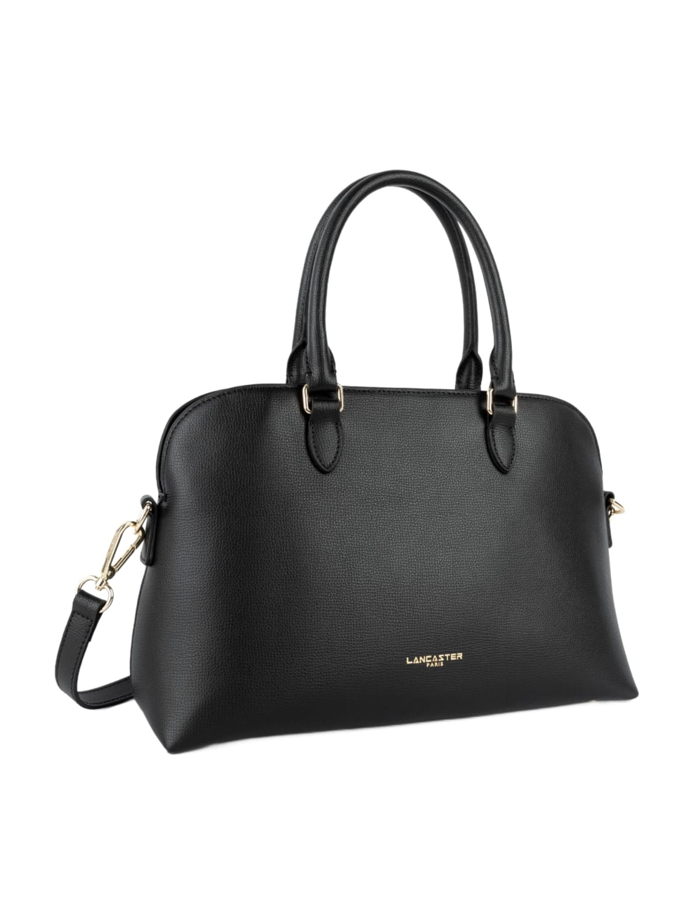 LANCASTER Paris - Bolso de mano 'Lancaster Sac demi lune Zippé Sierra Jia Noir' en negro