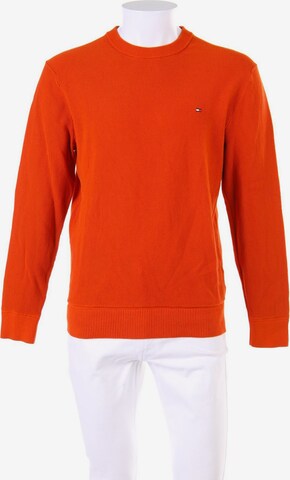 TOMMY HILFIGER Baumwoll-Pullover L in Orange: predná strana