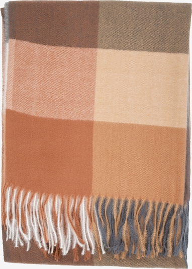 Seasons of April Schal 'Milly' in beige / braun / violettblau / orange, Produktansicht