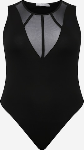 ABOUT YOU Curvy - Body camiseta 'Phyllis' en negro: frente