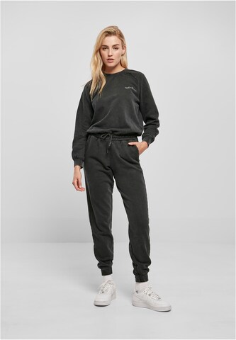 Urban Classics Jumpsuit in Zwart: voorkant