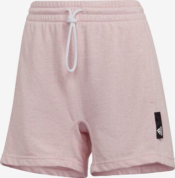 ADIDAS SPORTSWEAR Regular Workout Pants in Pink