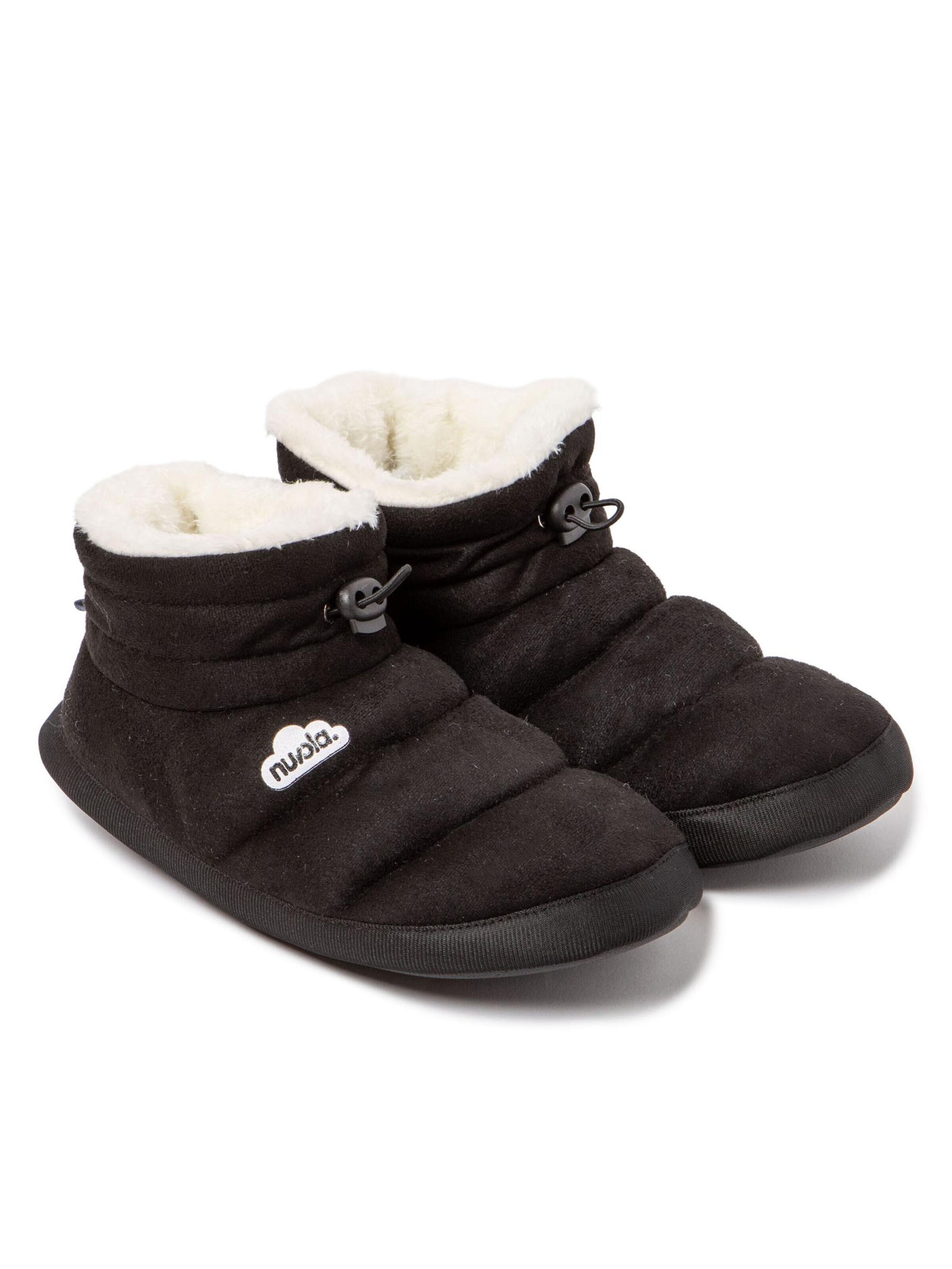 Pantoufle 'Home Velvet' Nuvola. en noir