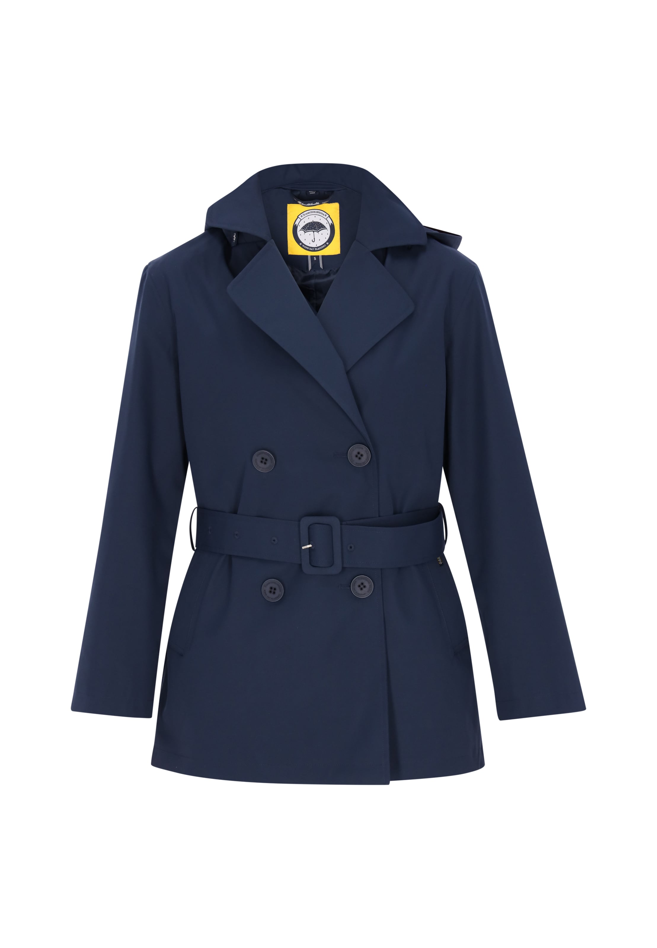 Schmuddelwedda Tussenmantel in Blauw: voorkant