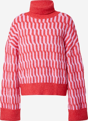 florence by mills exclusive for ABOUT YOU - Pullover 'Water colour' em vermelho: frente