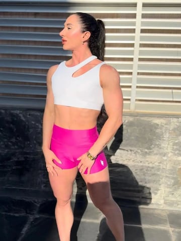 Top sportivo di LUXFEEL in bianco