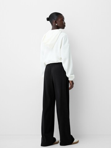 Wide Leg Pantalon Bershka en noir