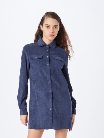 Robe-chemise Daisy Street en bleu : devant