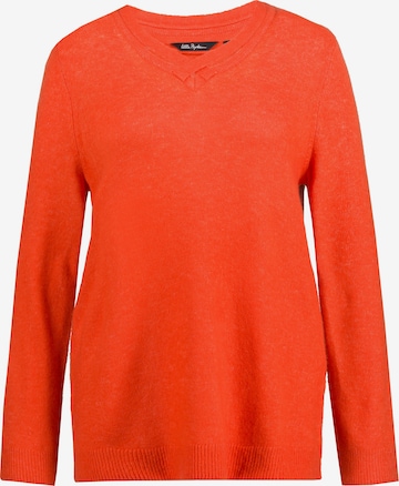 Pull-over Ulla Popken en orange : devant