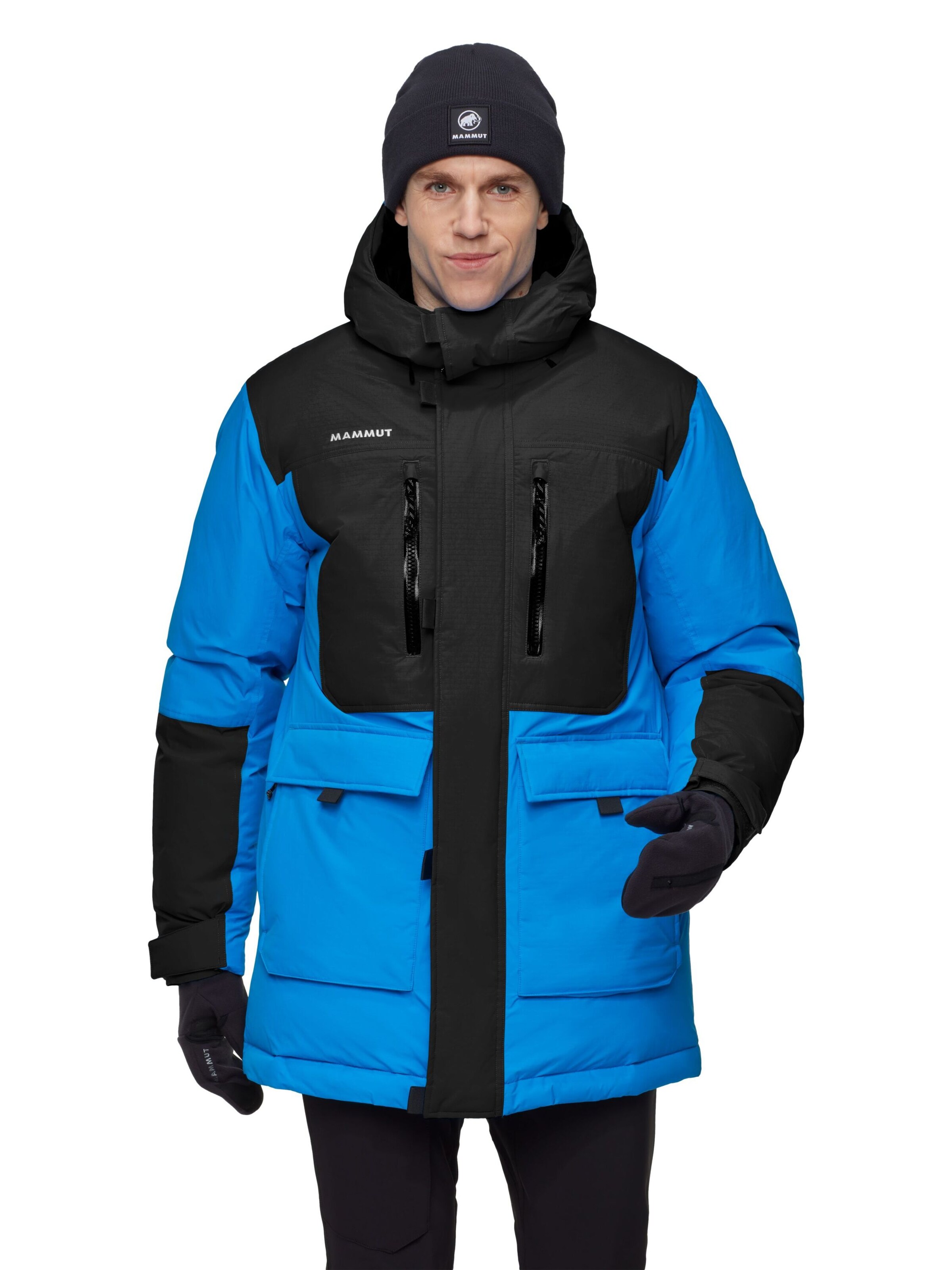 MAMMUT Winter Parka in Blue: front