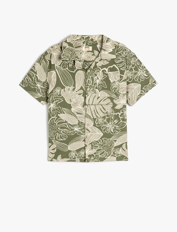Koton Regular fit Button Up Shirt in Green: front