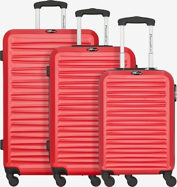 CHECK.IN Suitcase Set 'Paradise Havanna' in Red: front