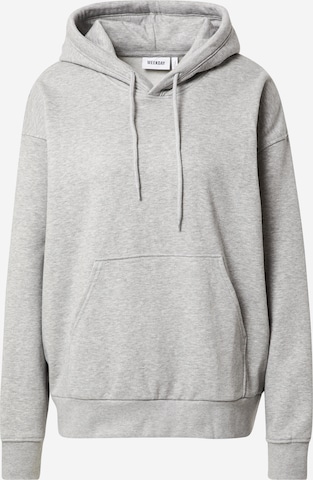 Sweat-shirt 'Alisa' WEEKDAY en gris : devant