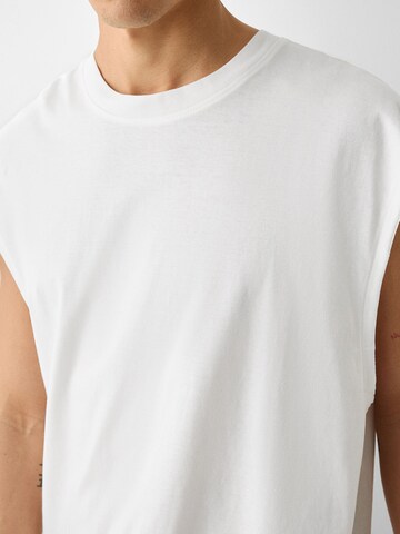 T-Shirt Bershka en blanc