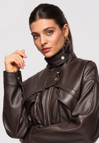 Veste mi-saison 'OW-JAFL-0107' Ombre en marron