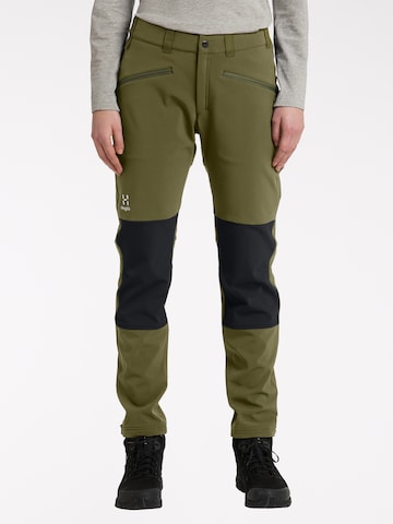 Haglöfs Regular Outdoor Pants 'Chilly' in Green: front