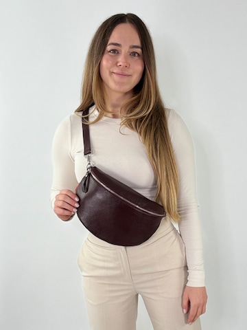 lePelou Gürteltasche 'TONI large'‌‌‌‌‌ in Rot: Vorderseite