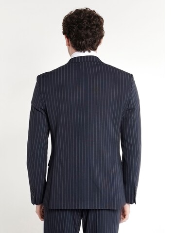 Coupe slim Costume Steffen Klein en bleu