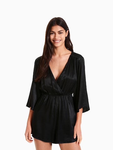 Bershka Jumpsuit in Black: front