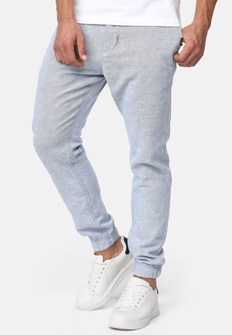 INDICODE JEANS Tapered Broek 'Blnda' in Blauw
