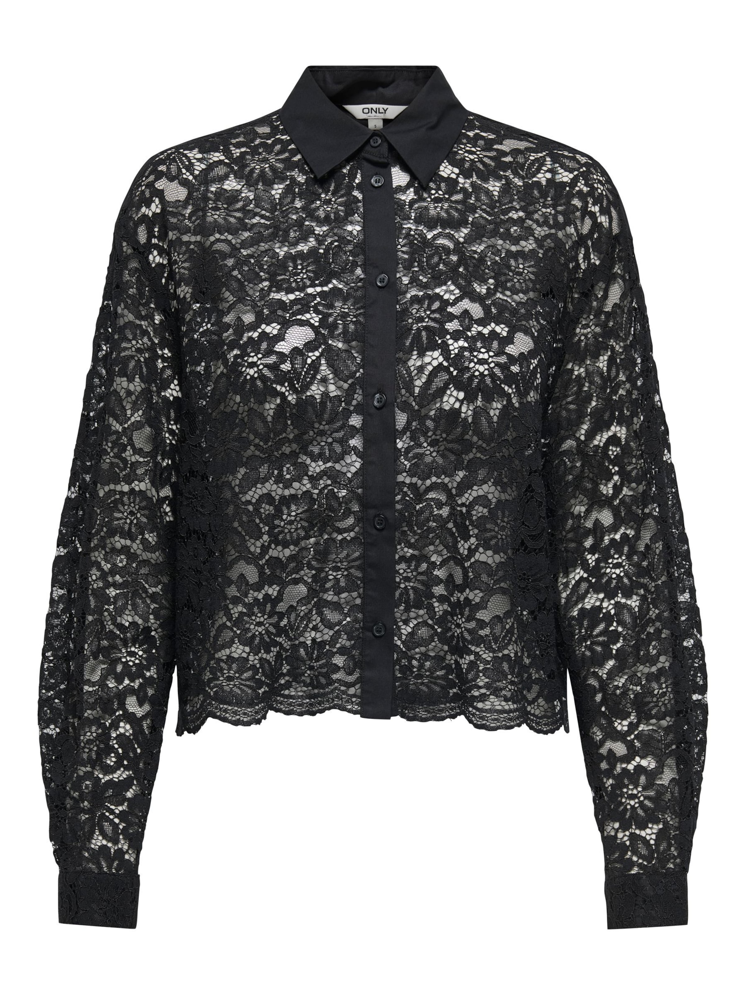 ONLY Bluse 'ONLJILLI' in Schwarz: Vorderseite