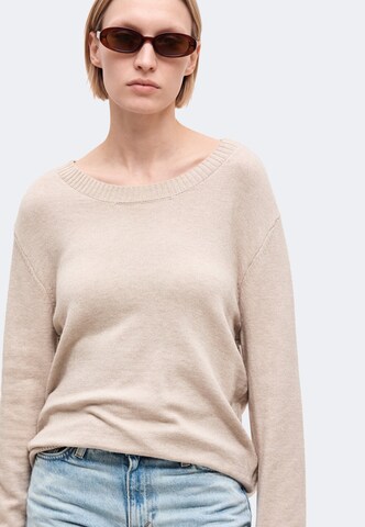 Pull-over 'Am44ber' ZABAIONE en beige : devant