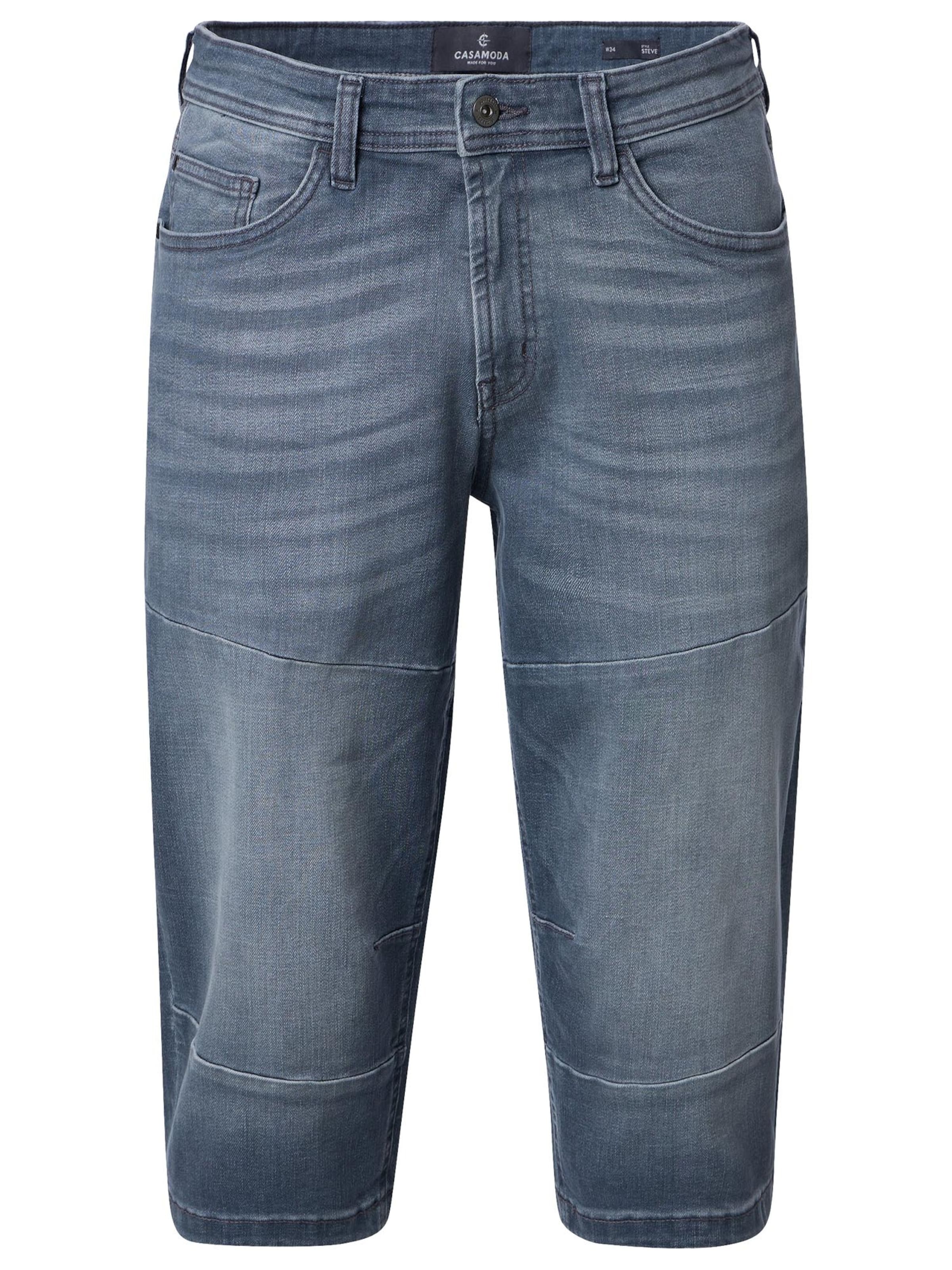 CASAMODA Regular Hose 'Basic'‌ in Grau: Vorderseite