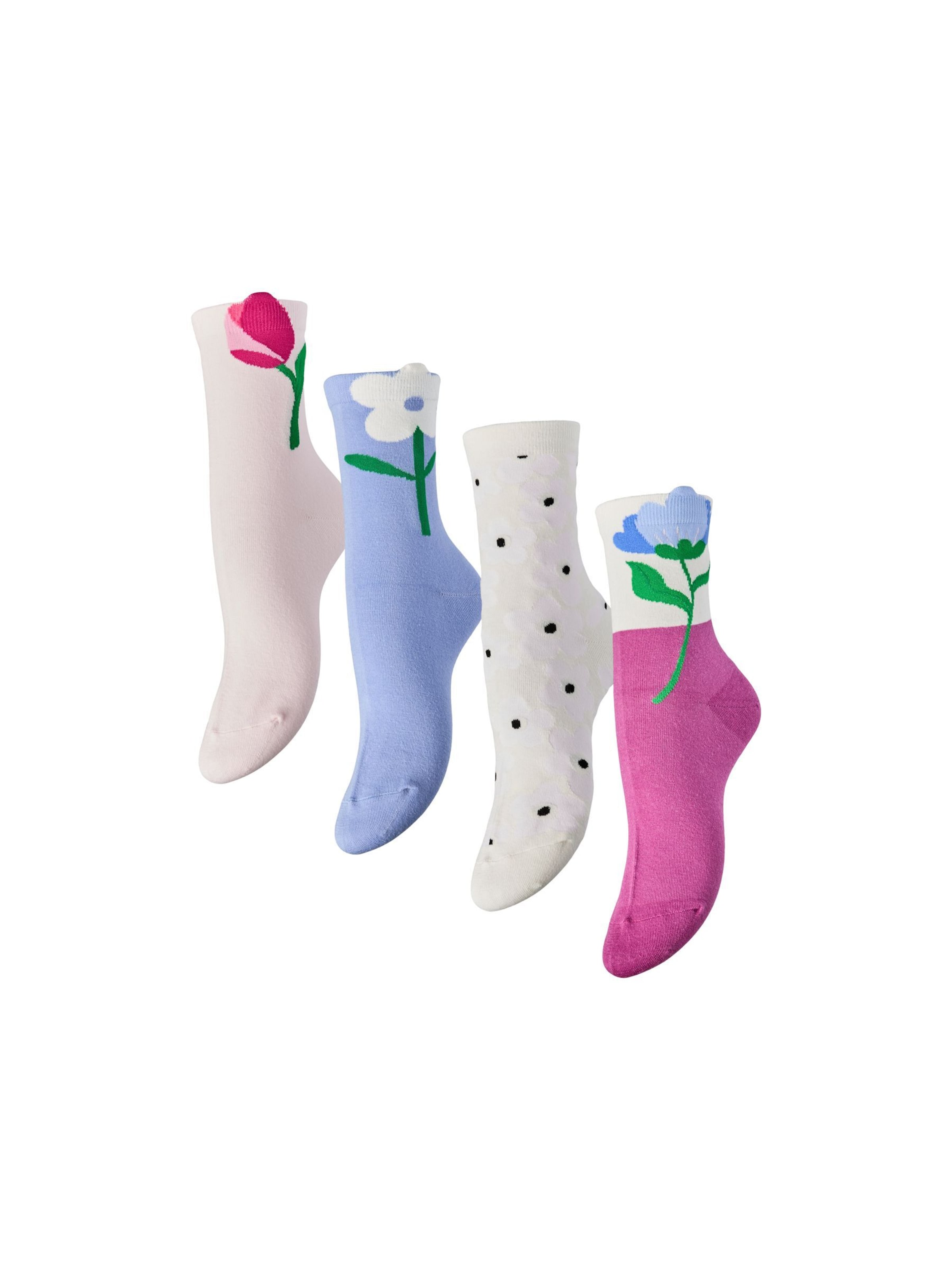 PIECES Socks 'PCBeatrice' in Blue: front