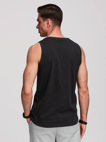 Ombre Shirt in Schwarz