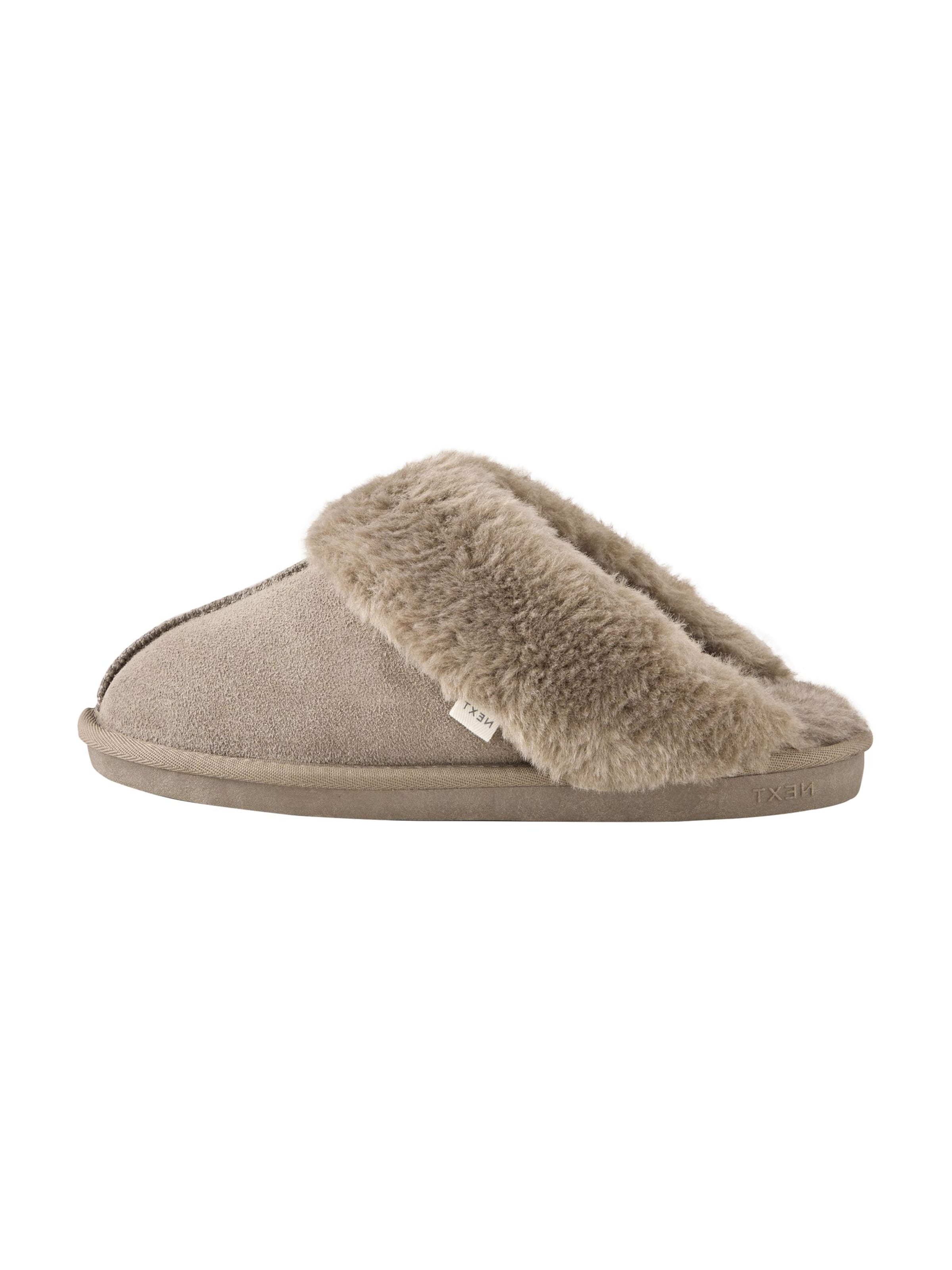 Next - Zapatillas de casa en gris: frente