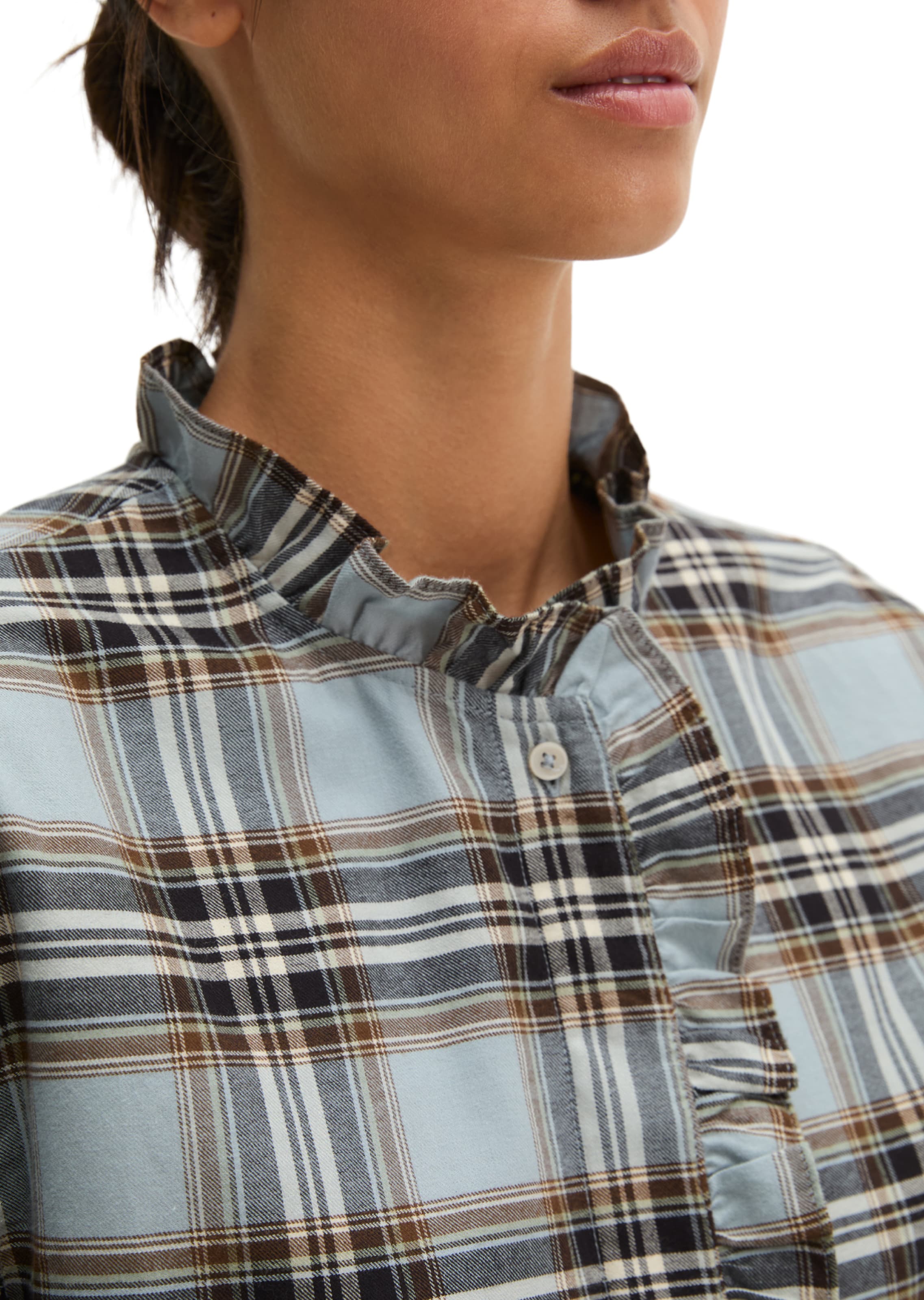 Marc O'Polo Blouse in Blauw: voorkant