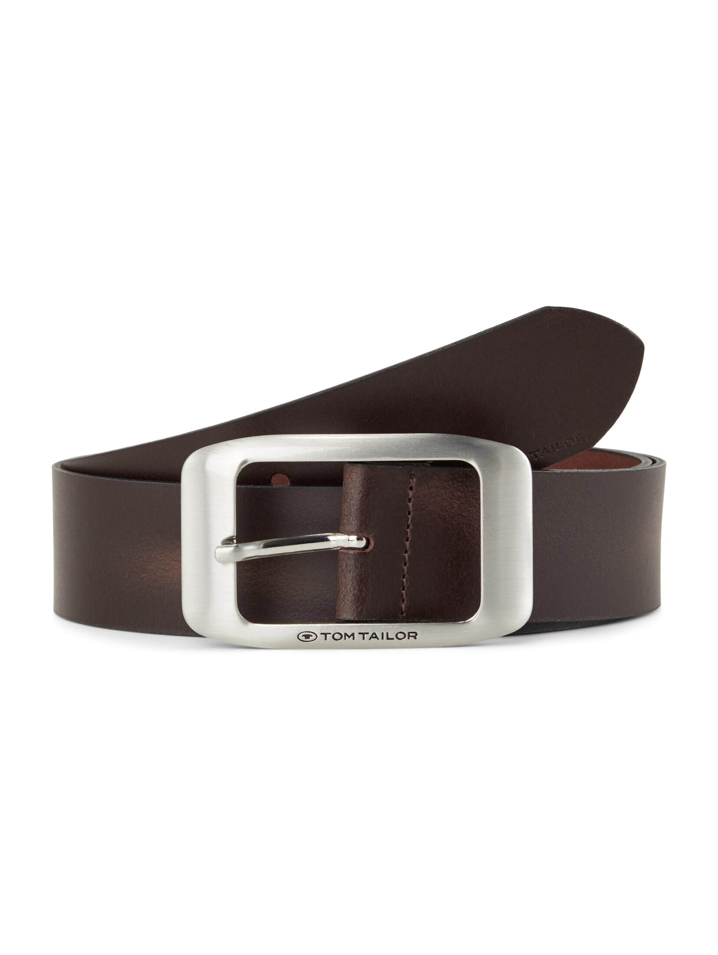 TOM TAILOR Belt 'Amy' in Brown: front