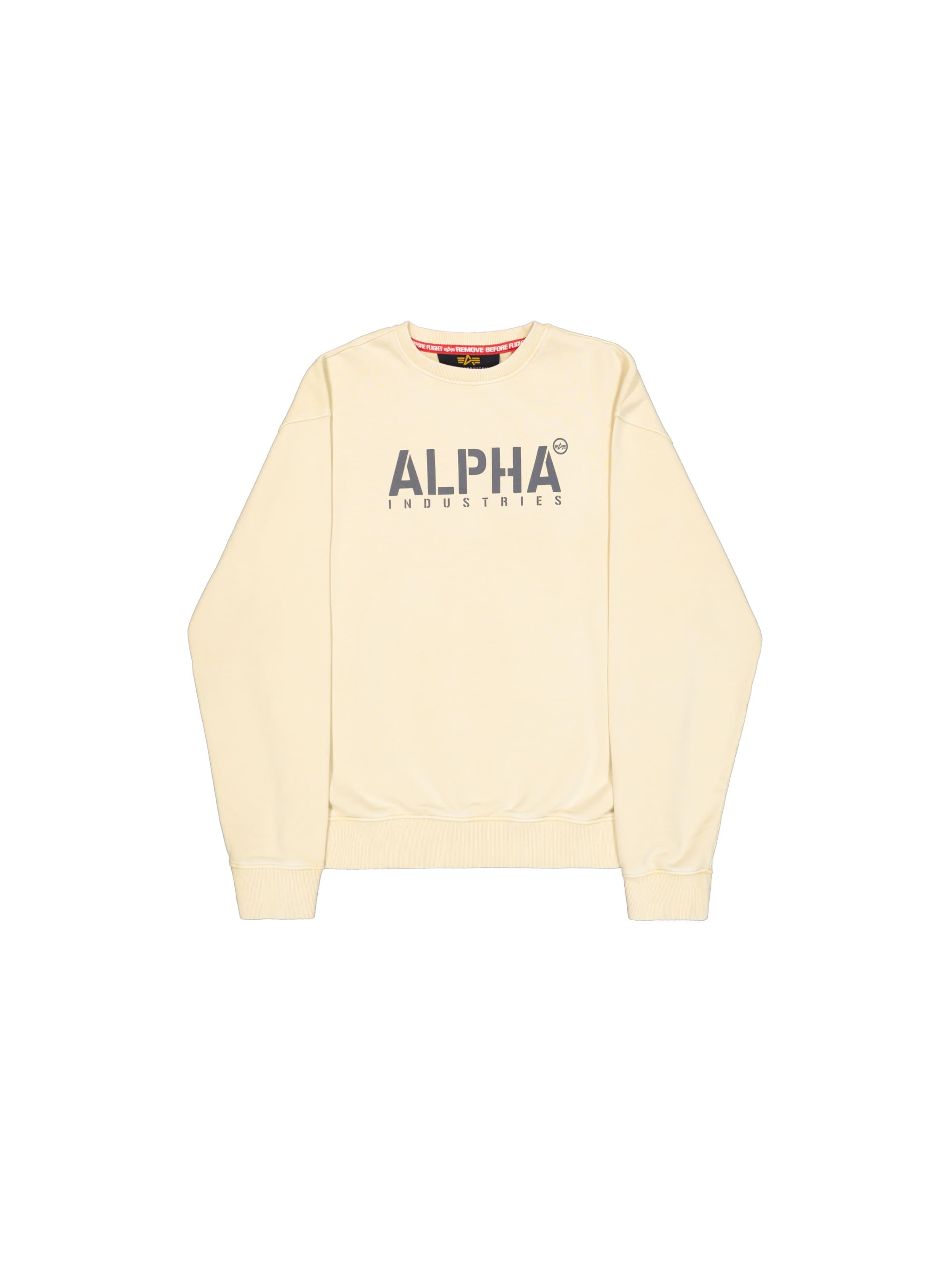 ALPHA INDUSTRIES Sweatshirt 'Stencil' in Weiß: Vorderseite
