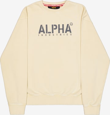 ALPHA INDUSTRIES Sweatshirt 'Stencil' in Weiß: Vorderseite