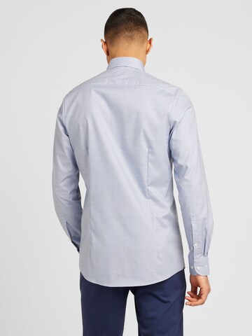 OLYMP - Ajuste estrecho Camisa de negocios en azul