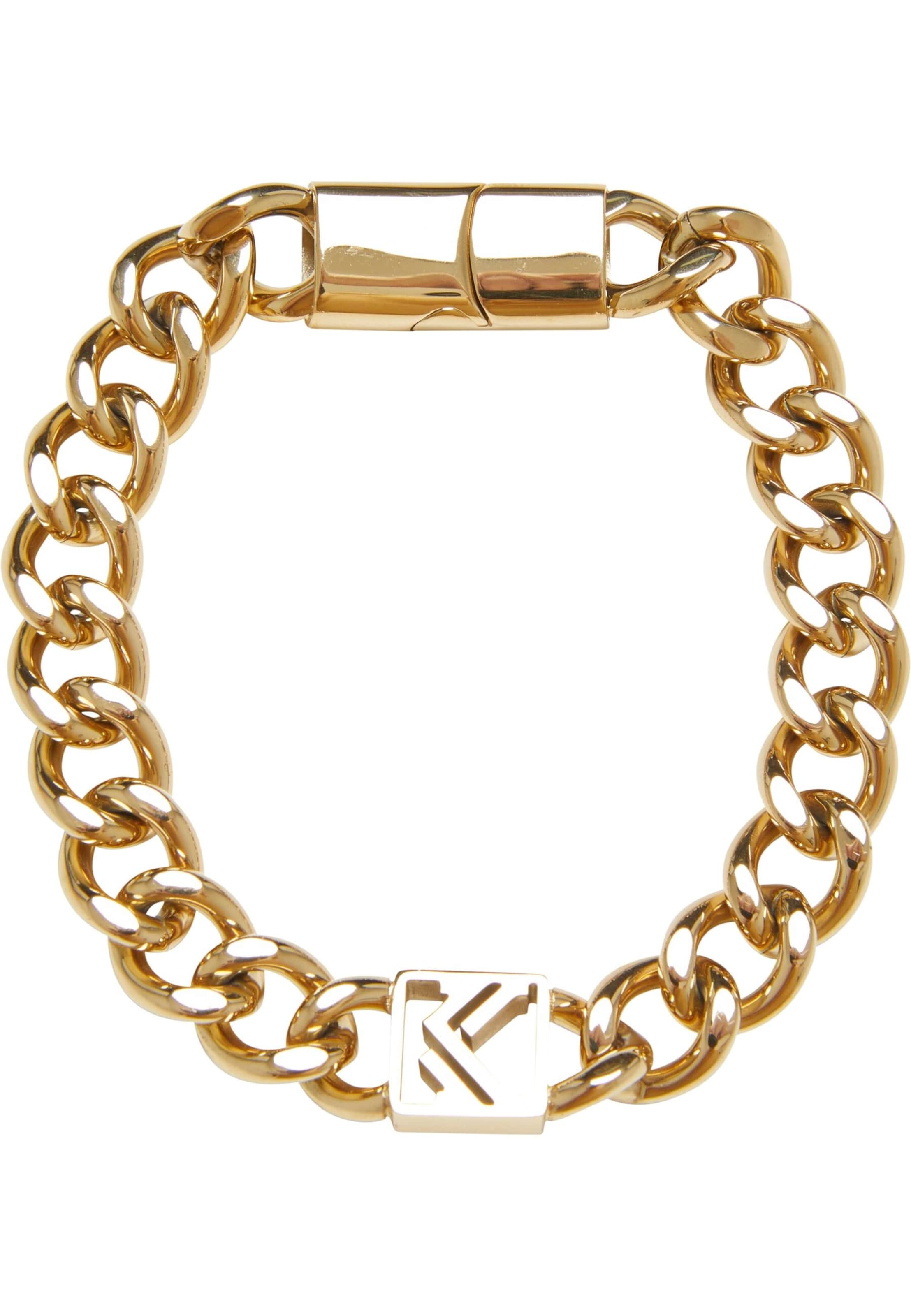 Karl Kani Armband 'Cubanlink' in Gold: Vorderseite
