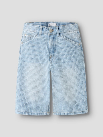 NAME IT - Pierna ancha Pantalón en azul